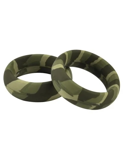 Pack 3 Cockrings Silimix Vert Army sextoys et accessoires sur La Boutique du Hard