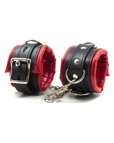 Kit Barre de maintien Collier et Menottes Simply Dom Rouge et Noir sextoys et accessoires sur La Boutique du Hard