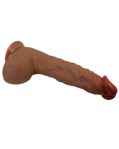 Gode Vibrant à Poussée Wilks 17 x 5cm Marron sextoys et accessoires sur La Boutique du Hard