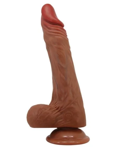 Gode Vibrant à Poussée Calisto 18 x 4.3 cm Marron sextoys et accessoires sur La Boutique du Hard