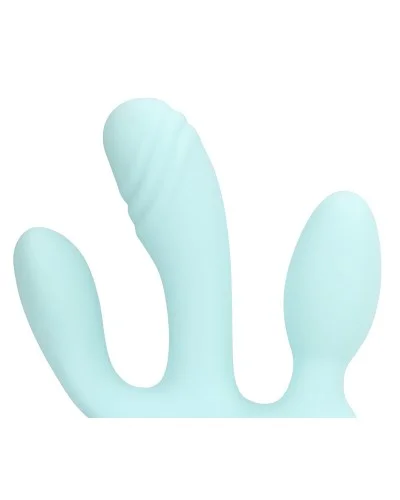Double Plug Vibrant THREE IN ONE 10 x 3.2cm Bleu sextoys et accessoires sur La Boutique du Hard