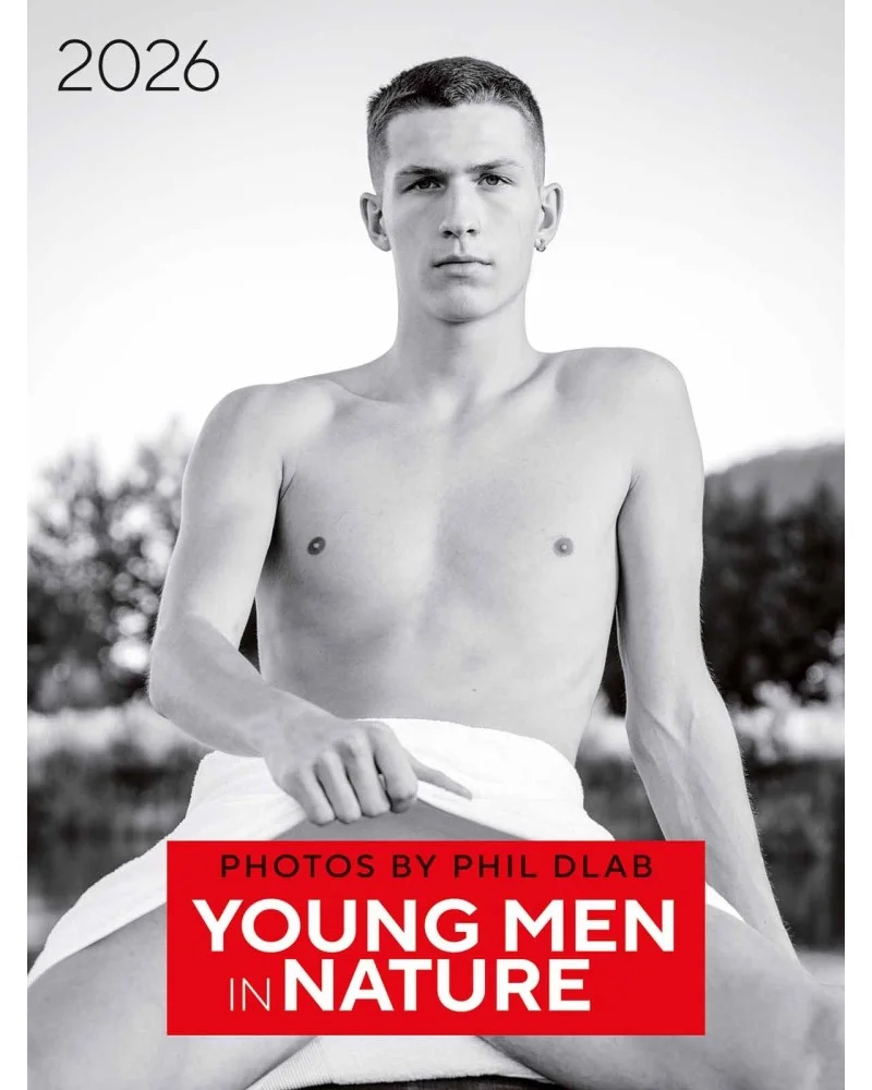 Calendrier 2026 Young men in nature Phil Dlab sextoys et accessoires sur La Boutique du Hard