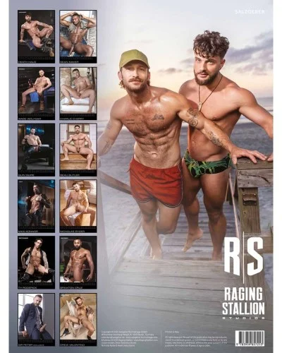 Calendrier 2026 The men of Raging Stallion sextoys et accessoires sur La Boutique du Hard