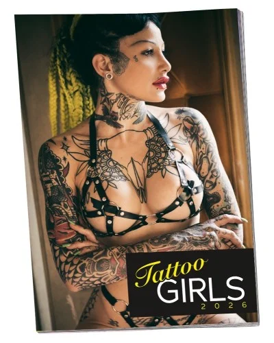 Calendrier 2026 Pin-up tattoo girls sextoys et accessoires sur La Boutique du Hard