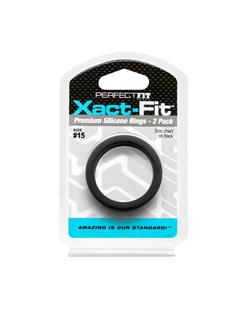 Lot de 2 Cockrings Xact-Fit n°15 - Diamètre 38mm sextoys et accessoires sur La Boutique du Hard