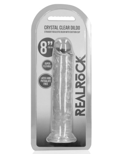 Gode Transparent Crystal Clear 19.5 x 4.3cm  sextoys et accessoires sur La Boutique du Hard