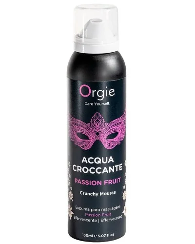 Mousse de massage Fruit de la Passion Acqua Croccante 150ml sextoys et accessoires sur La Boutique du Hard