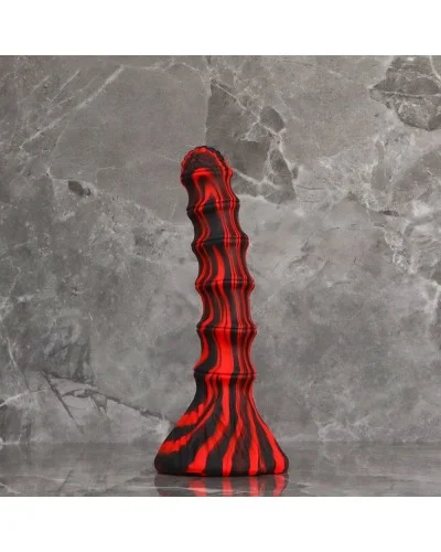 Gode Accordio S 16 x 3.7cm Rouge et Noir sextoys et accessoires sur La Boutique du Hard