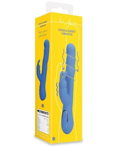Vibro Rabbit Jetset 14 x 3.5cm Bleu sextoys et accessoires sur La Boutique du Hard