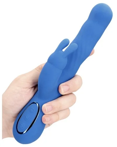 Vibro Rabbit Jetset 14 x 3.5cm Bleu sextoys et accessoires sur La Boutique du Hard