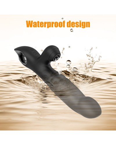 Vibro Rabbit Vibections 14 x 3.5cm Noir sextoys et accessoires sur La Boutique du Hard