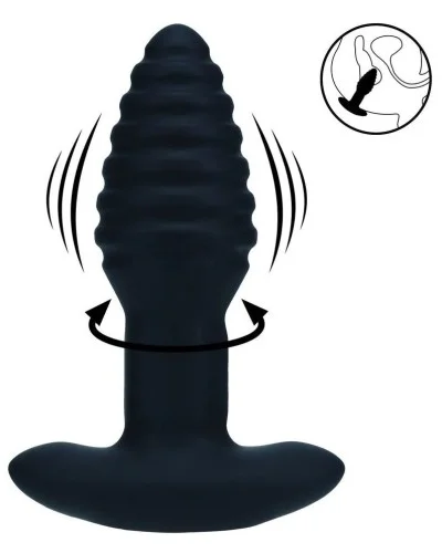 Plug Rotate Ribbed 10.5 x 3.9cm sextoys et accessoires sur La Boutique du Hard