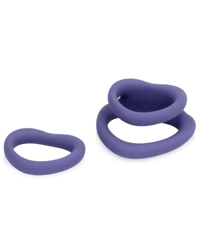 Lot de 2 Cockrings Coeur Silicone Purple Storm Diamètre 35mm sextoys et accessoires sur La Boutique du Hard