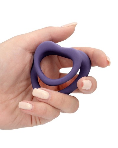 Lot de 2 Cockrings Coeur Silicone Purple Storm Diamètre 35mm sextoys et accessoires sur La Boutique du Hard