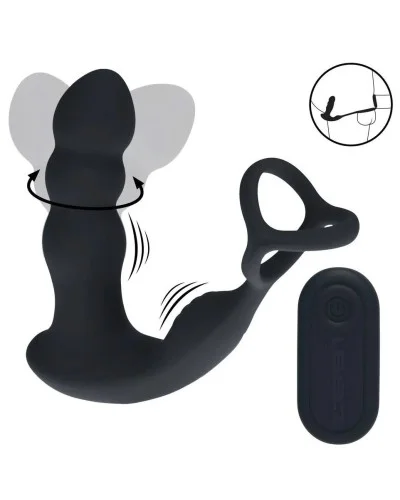 Plug + Ballstretcher Rotateez 10.5 x 3.4cm sextoys et accessoires sur La Boutique du Hard