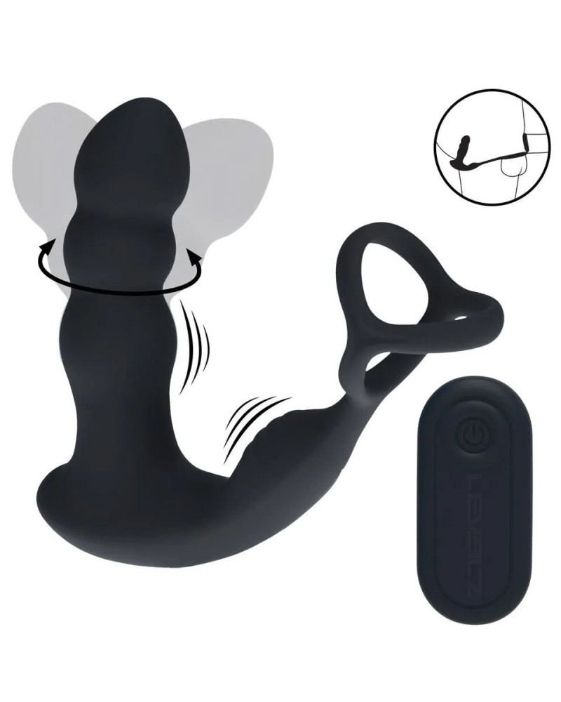 Plug + Ballstretcher Rotateez 10.5 x 3.4cm sextoys et accessoires sur La Boutique du Hard