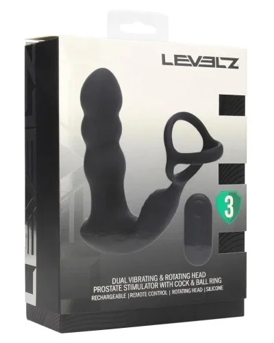 Plug + Ballstretcher Rotateez 10.5 x 3.4cm sextoys et accessoires sur La Boutique du Hard