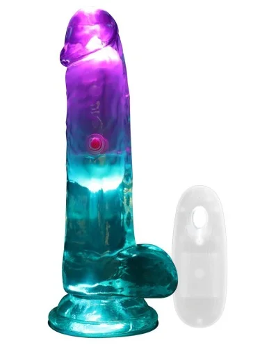Gode Vibrant Lumineux Led Vibes 12.5 x 3.5cm Transparent sextoys et accessoires sur La Boutique du Hard