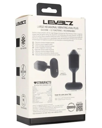 Plug Hexagonass L 11.5 x 4cm sextoys et accessoires sur La Boutique du Hard