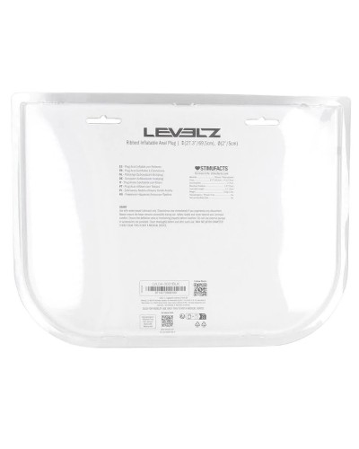 Plug gonflable Ribbed Levelz 9 x 4cm sextoys et accessoires sur La Boutique du Hard