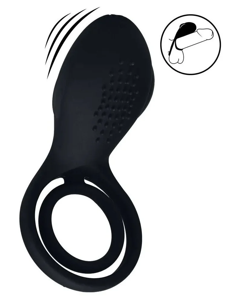 Cockring Wing Vibe 45 mm Noir sextoys et accessoires sur La Boutique du Hard