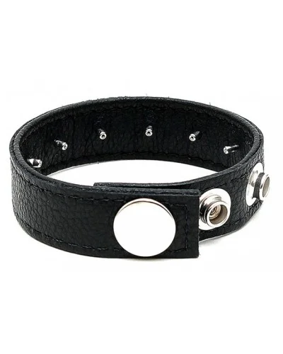 Cockring en cuir Pik 3 pressions sextoys et accessoires sur La Boutique du Hard