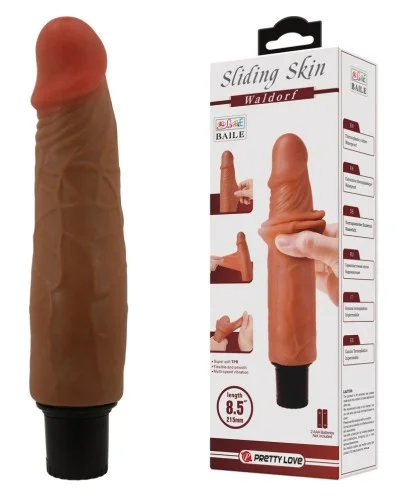Gode Vibrant Waldorf 17.5 x 4.2cm Marron sextoys et accessoires sur La Boutique du Hard