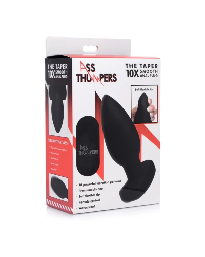 Plug Vibrant The Taper 11 x 4.4cm Noir sextoys et accessoires sur La Boutique du Hard