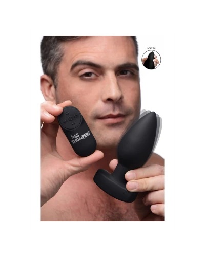 Plug Vibrant The Taper 11 x 4.4cm Noir sextoys et accessoires sur La Boutique du Hard