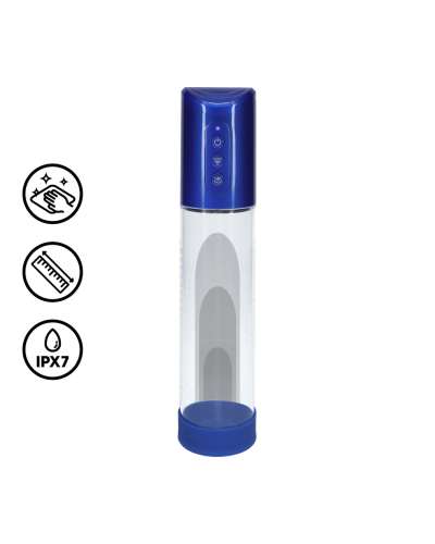 Pompe à pénis Hyperpump 20 x 5.8 cm Bleue sextoys et accessoires sur La Boutique du Hard