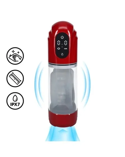 Masturbateur TechnoThrust Vibrations et Succion Rouge sextoys et accessoires sur La Boutique du Hard