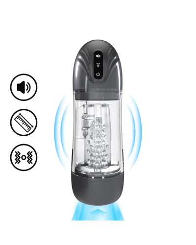 Masturbateur Sonicpull Vibrations et Succion Noir sextoys et accessoires sur La Boutique du Hard