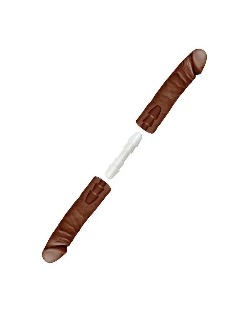 Double Gode Double D 40 x 4.3cm Marron sextoys et accessoires sur La Boutique du Hard
