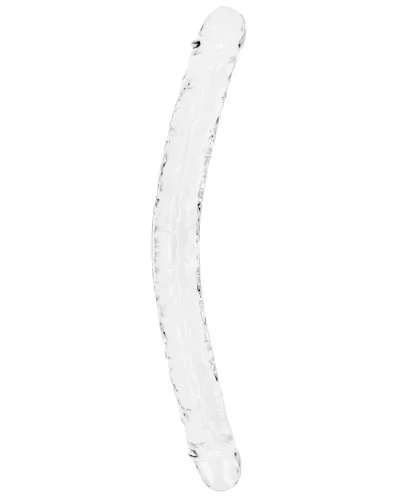 Double Gode CRYSTALDONG 45 x 4.3cm Transparent sextoys et accessoires sur La Boutique du Hard
