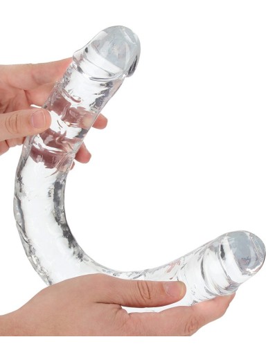 Double Gode CRYSTALDONG 45 x 4.3cm Transparent sextoys et accessoires sur La Boutique du Hard