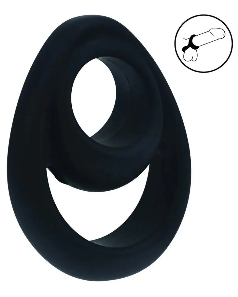 Ballstretcher Double Ergo Noir sextoys et accessoires sur La Boutique du Hard