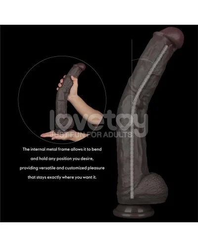 Gode Ikses Cock 31 x 5.5cm Marron sextoys et accessoires sur La Boutique du Hard