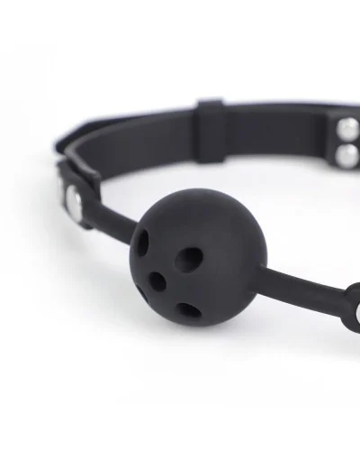 Bâillon Boule Percée Breathfive 40mm Noir sextoys et accessoires sur La Boutique du Hard