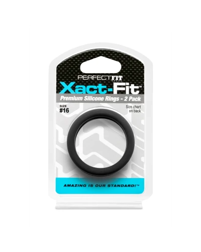 Lot de 2 Cockrings Xact-Fit n°16 - Diamètre 41mm sextoys et accessoires sur La Boutique du Hard