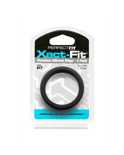 Lot de 2 Cockrings Xact-Fit n°17 - Diamètre 43mm sextoys et accessoires sur La Boutique du Hard