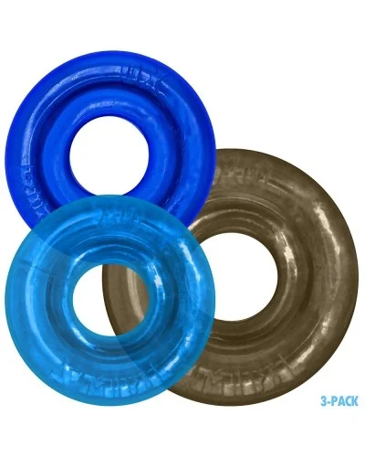 Lot de 3 Cockrings Rimringz Gris-Bleus sextoys et accessoires sur La Boutique du Hard