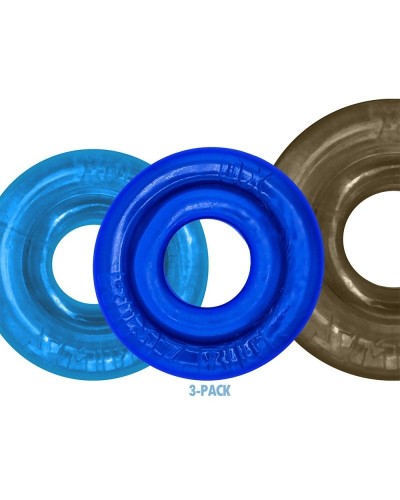 Lot de 3 Cockrings Rimringz Gris-Bleus sextoys et accessoires sur La Boutique du Hard