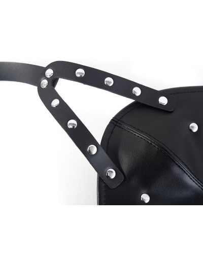 Masque avec Bâillon-Boule Gagown Noir sextoys et accessoires sur La Boutique du Hard