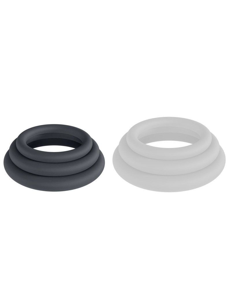 Lot de 3 Cockrings silicone Classic Levelz 23-30mm sextoys et accessoires sur La Boutique du Hard