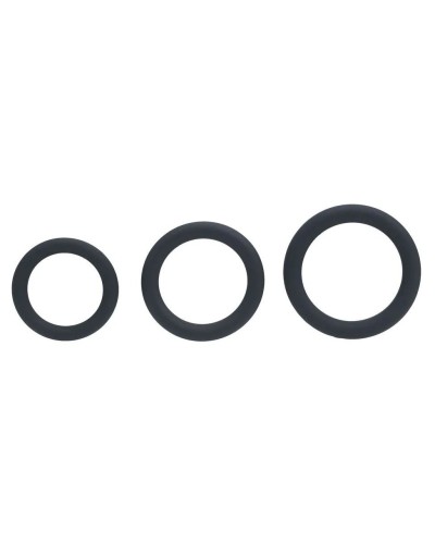Lot de 3 Cockrings silicone Classic Levelz 23-30mm sextoys et accessoires sur La Boutique du Hard