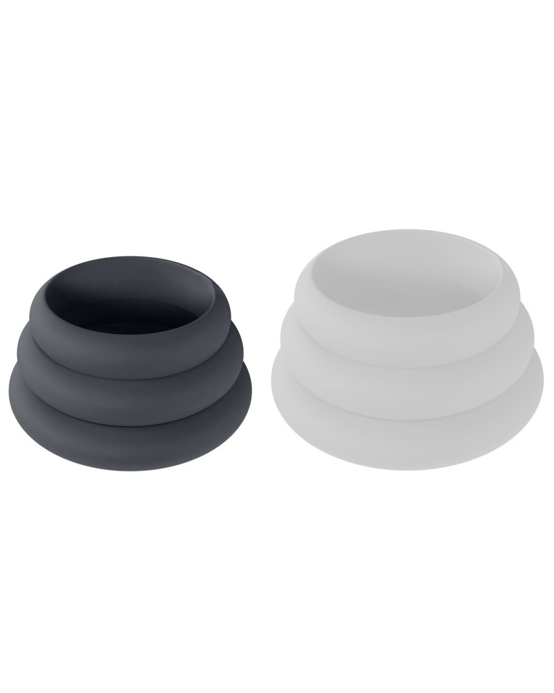 Lot de 3 Cockrings Silicone Wide-O S-L 30-42mm sextoys et accessoires sur La Boutique du Hard