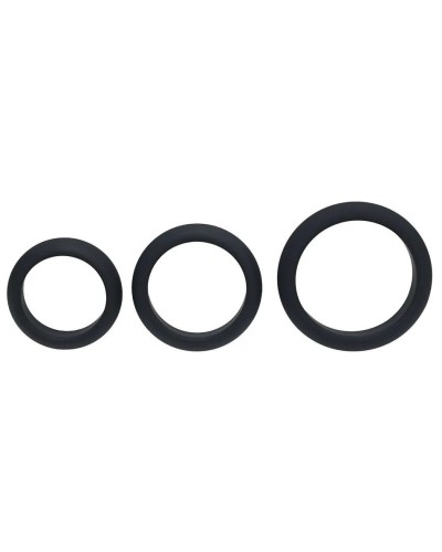 Lot de 3 Cockrings Silicone Wide-O S-L 30-42mm sextoys et accessoires sur La Boutique du Hard
