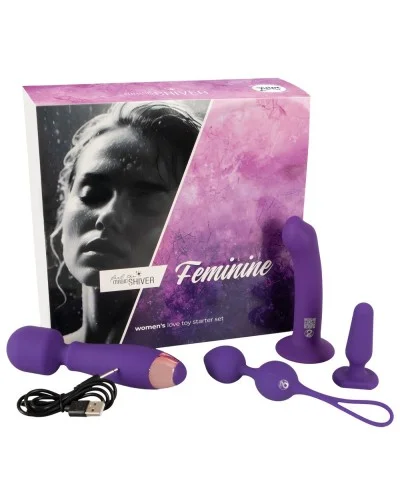 Coffret Sextoys Feminine 4 Accessoires Violets sextoys et accessoires sur La Boutique du Hard