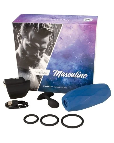Coffret Sextoys Masculine 4 Accessoires Noirs sextoys et accessoires sur La Boutique du Hard