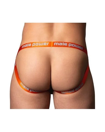 Jockstrap Rib Ring & Jock Gris-Orange sextoys et accessoires sur La Boutique du Hard